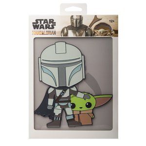 Star Wars: Mandalorian - Mando and The Child / Baby Yoda 6" Magnetic Enamel Pin